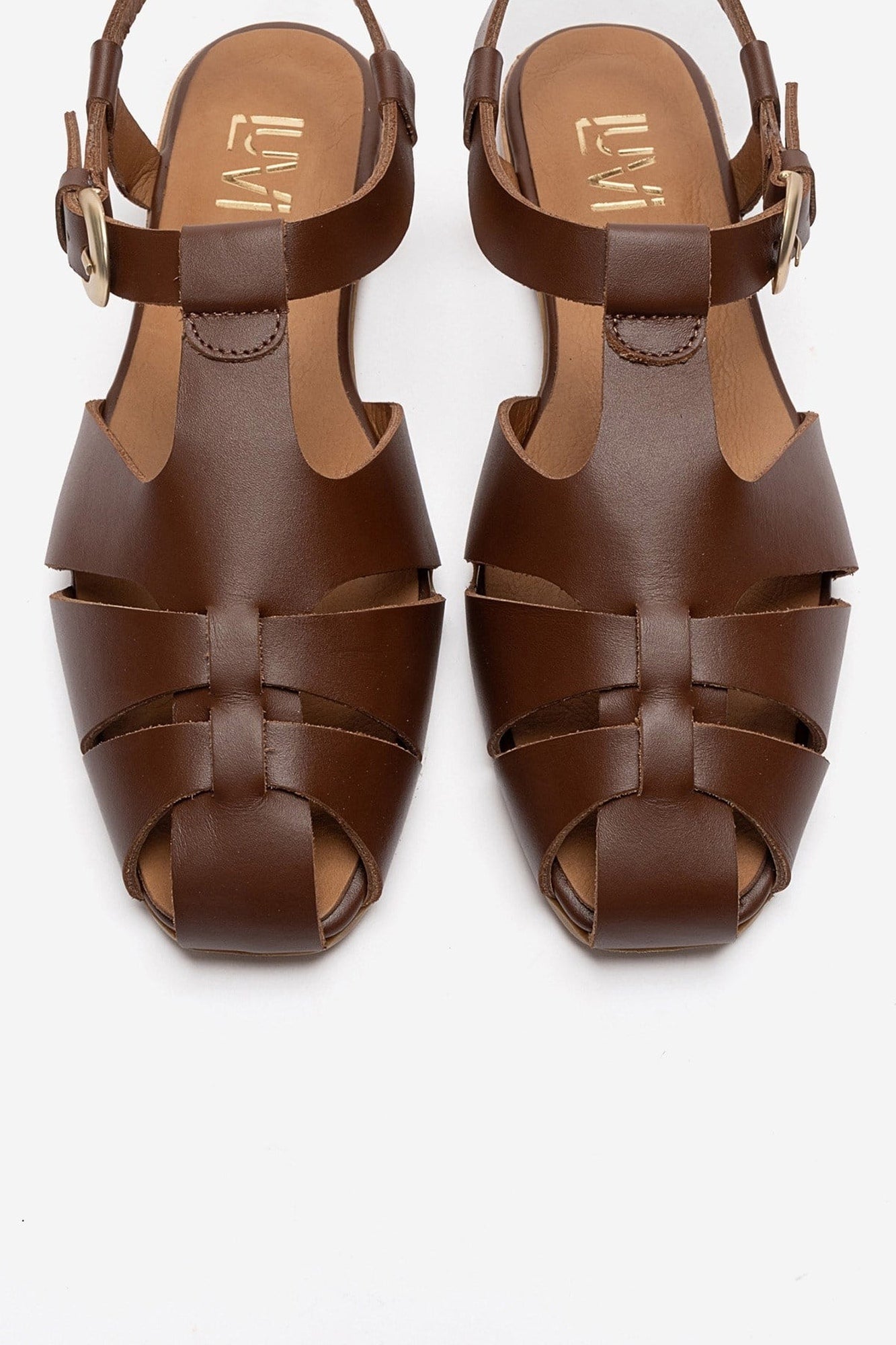 JANDOR - Brown Genuine Leather Sandal (Women)