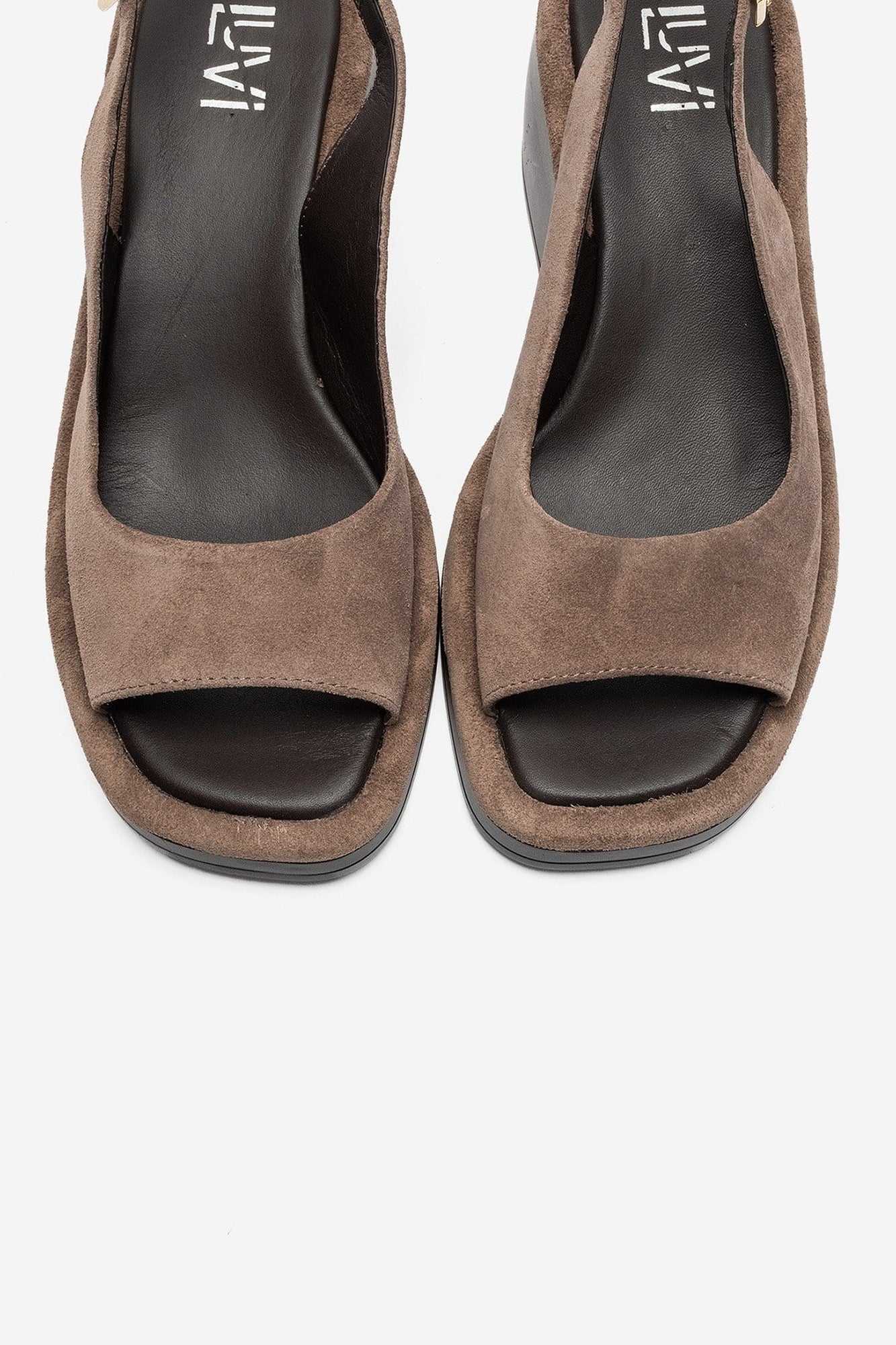 Orlena - Taupe Genuine Leather Platform Wedge Sandal (Women)