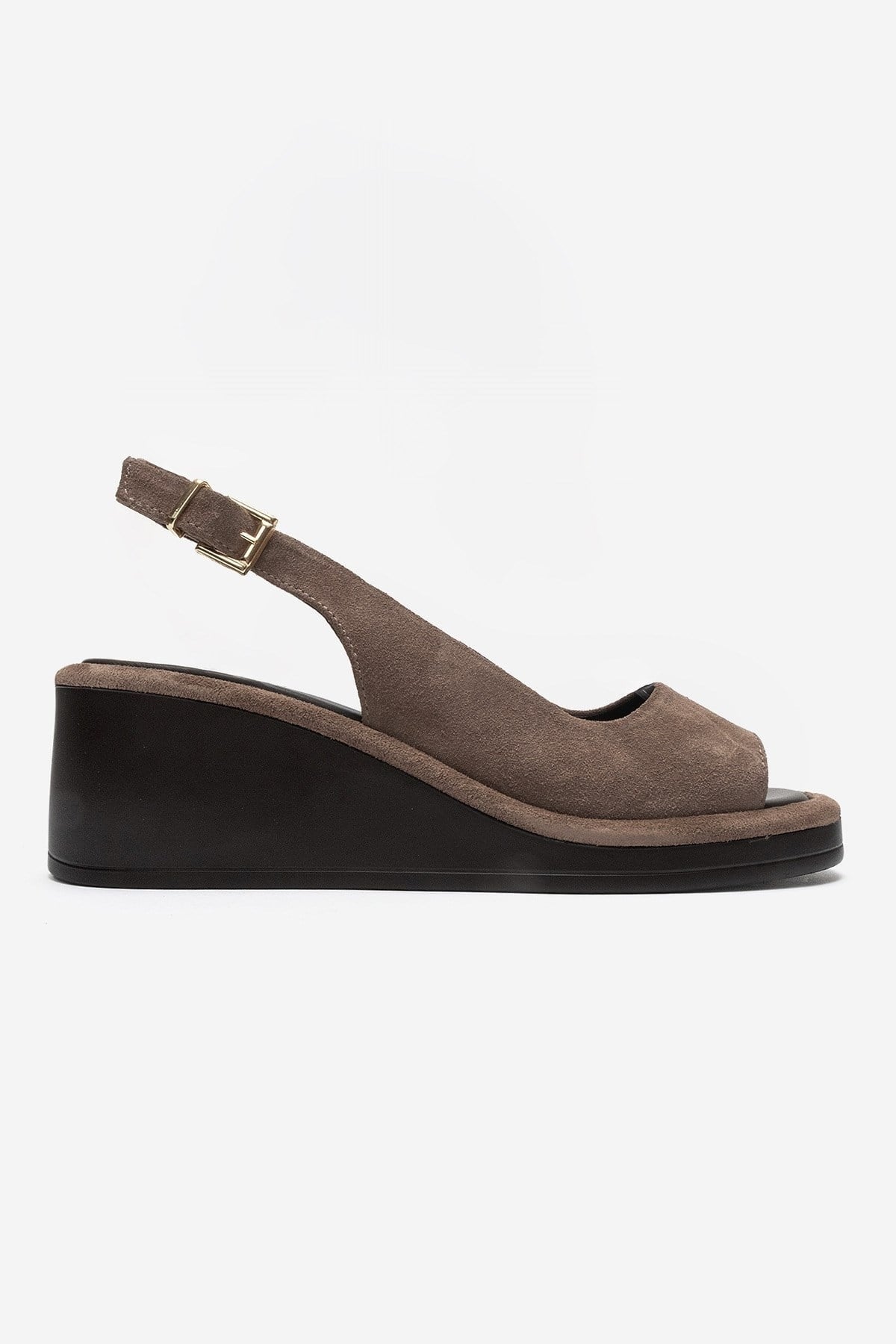 Orlena - Taupe Genuine Leather Platform Wedge Sandal (Women)