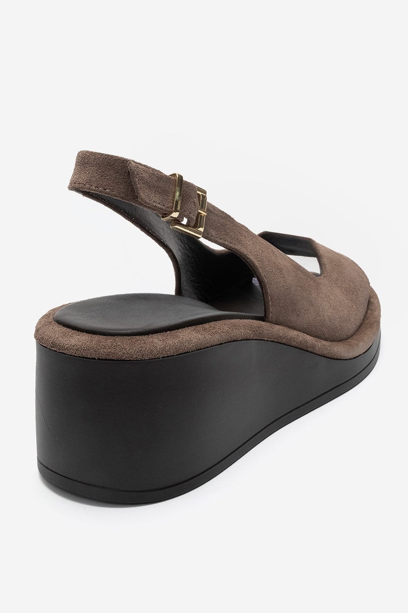 Orlena - Taupe Genuine Leather Platform Wedge Sandal (Women)