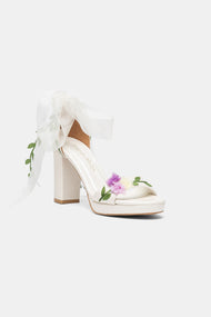 Ophelia Floral Bridal Platform Sandals