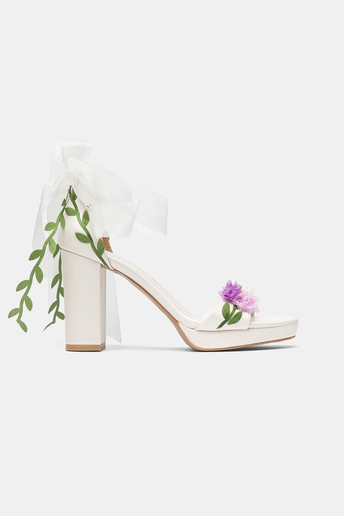 Ophelia Floral Bridal Platform Sandals