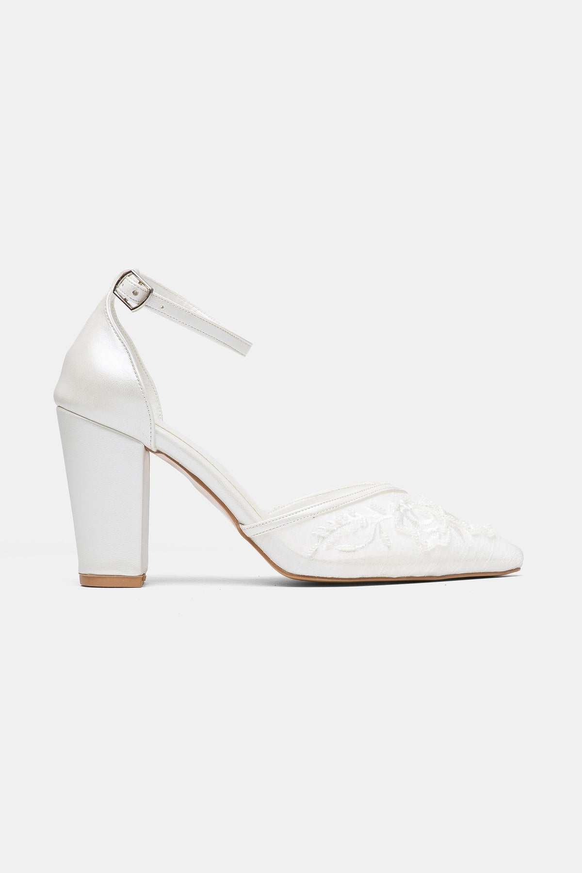 Lucienne Floral Lace Bridal Pumps