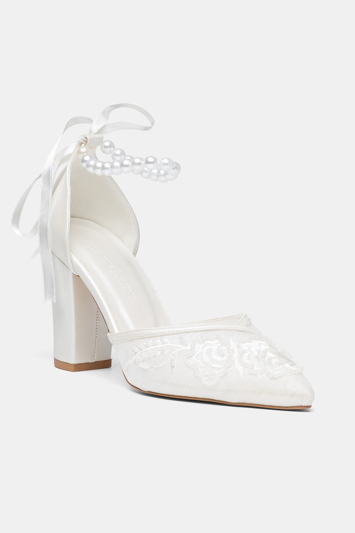 Odeline Pearl Lace Bridal Pumps
