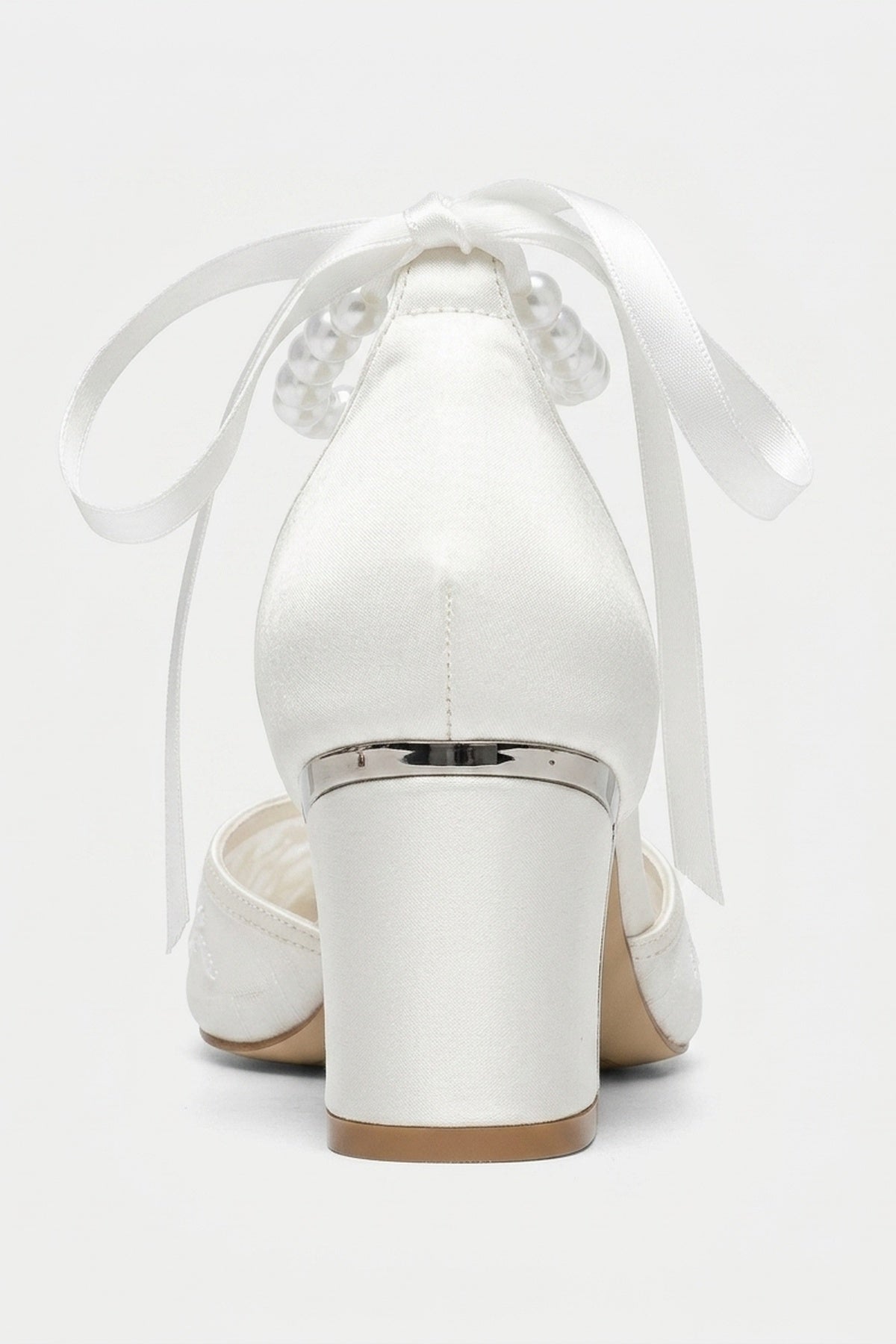 Annette Pearl Lace Bridal Sandals