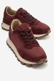 Amanda - Burgundy Genuine Leather Sport Sneaker (Women)