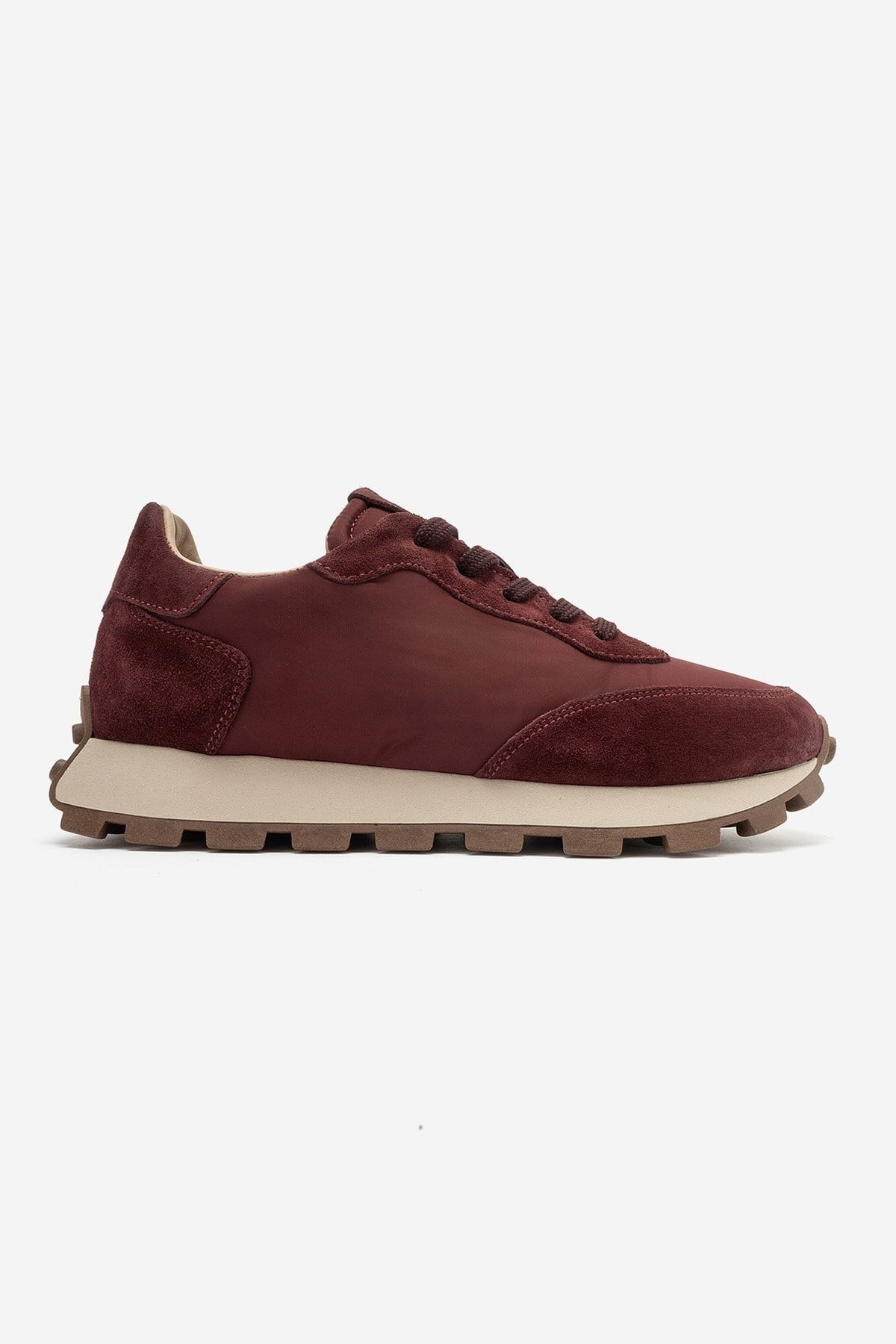 Amanda - Burgundy Genuine Leather Sport Sneaker (Women)