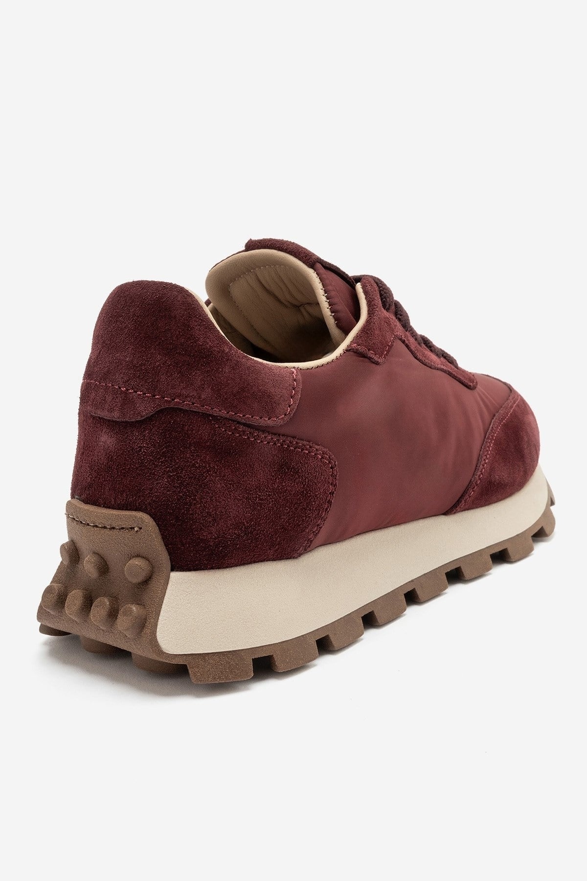 Amanda - Burgundy Genuine Leather Sport Sneaker (Women)