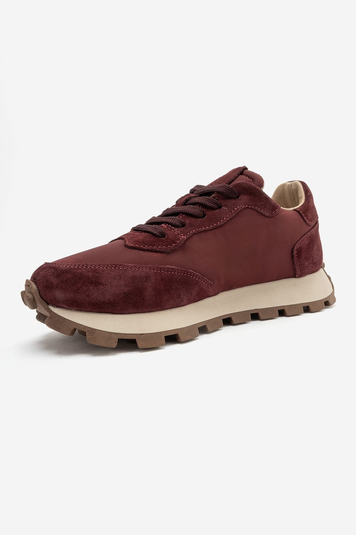 Amanda - Burgundy Genuine Leather Sport Sneaker (Women)