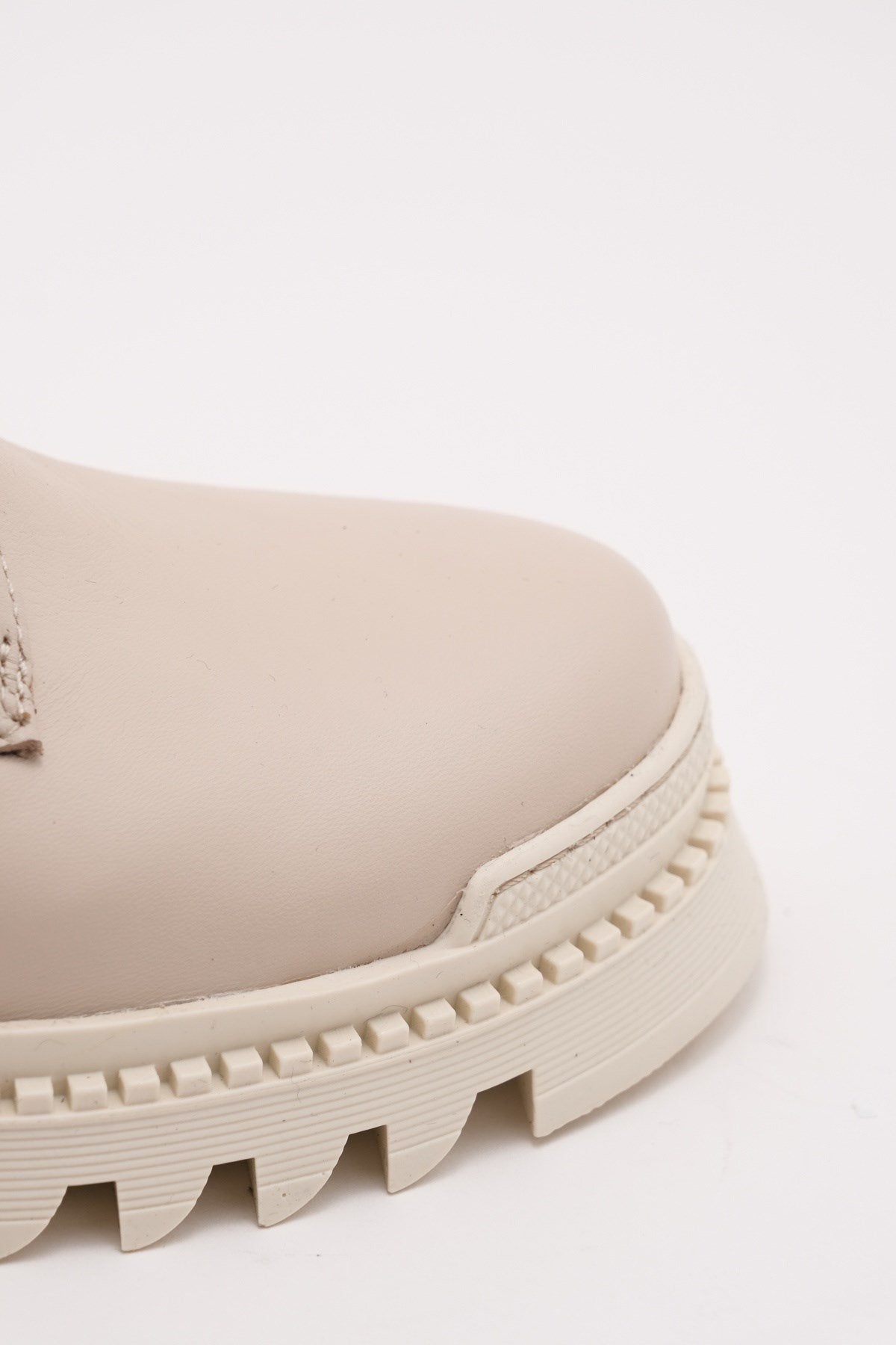 Keti - Beige Genuine Leather Boot (Women)