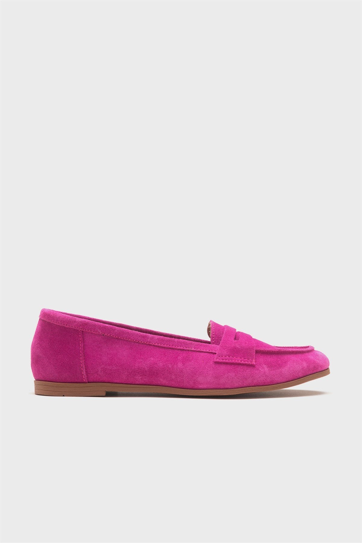 Dorothy - Fuchsia Suede Leather Loafers