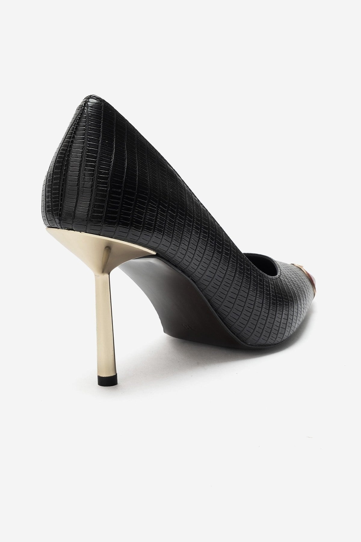 JIMENA - Black Red Patterned Stiletto Pump (Women)