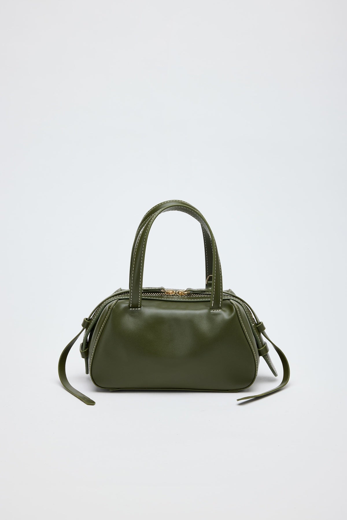 Alira Mini Khaki Bowler Bag