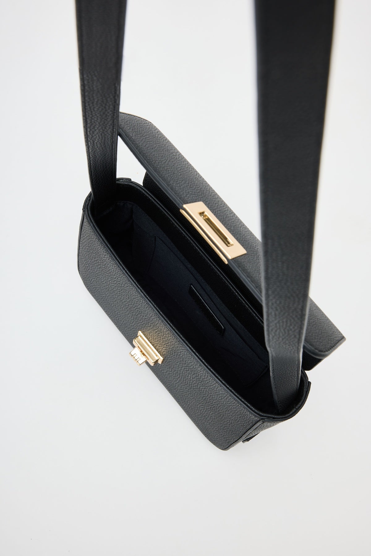 Tesia Black Crossbody Bag