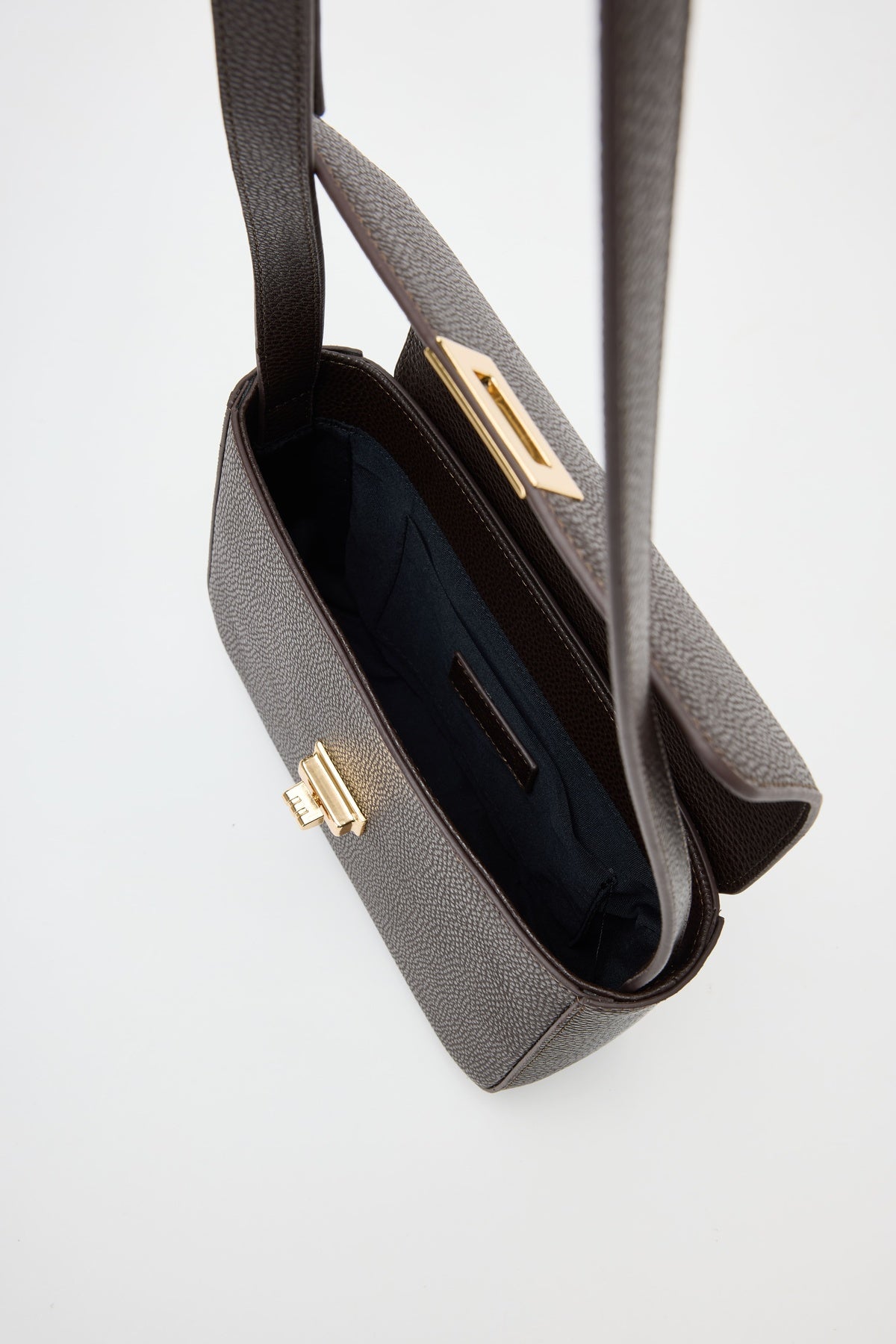 Tesia Dark Brown Crossbody Bag