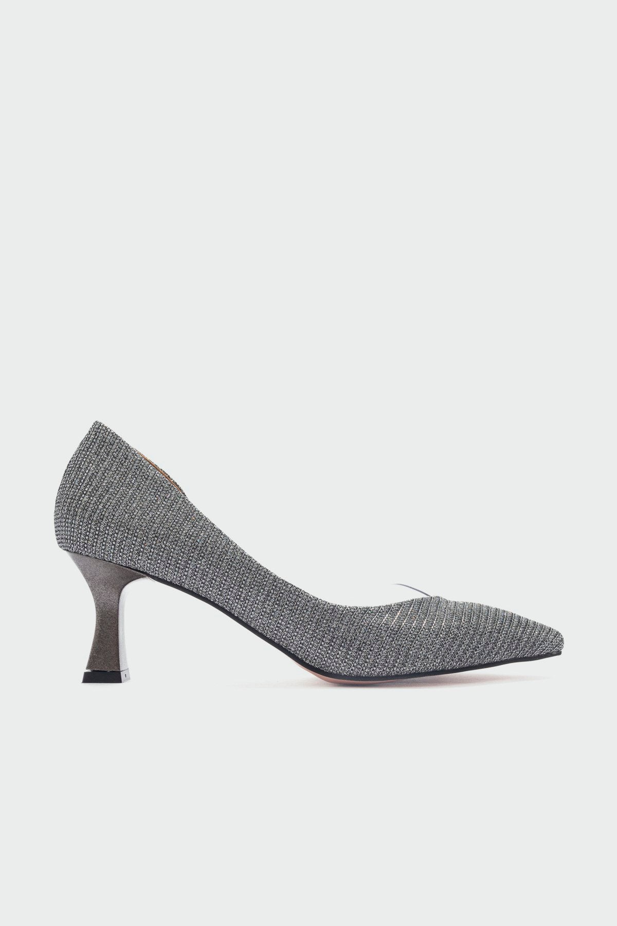 Vera Platinum Glitter Pointed Toe Pump (Women)