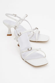 Nebel - White Heeled Sandal (Women)