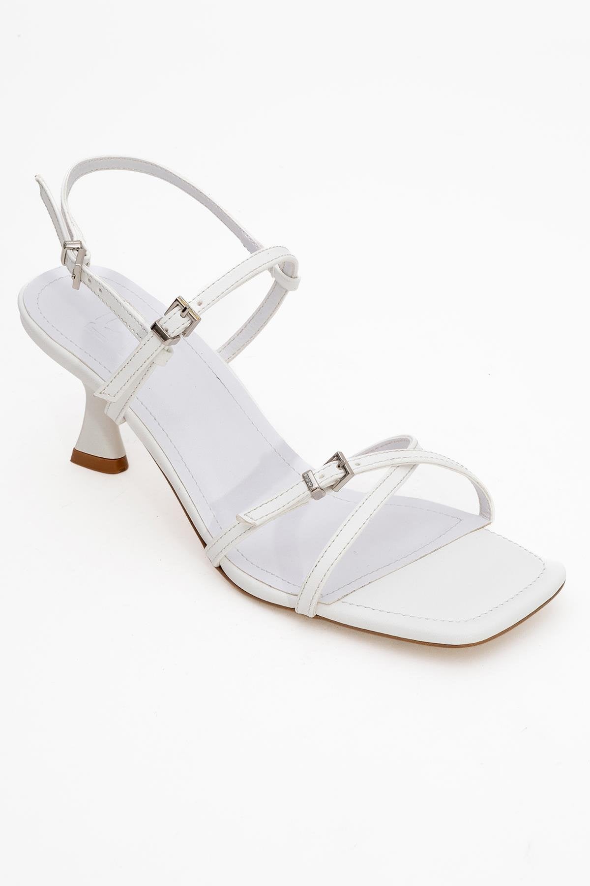 Nebel - White Heeled Sandal (Women)