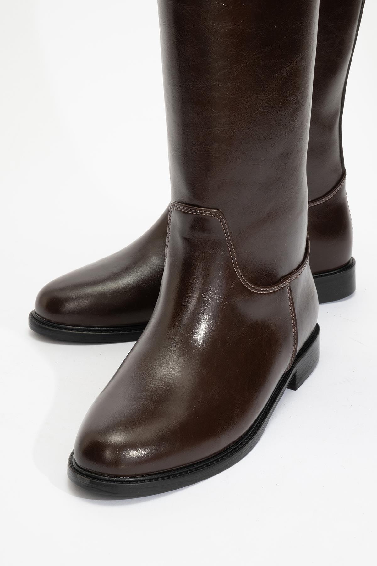 Yoko Brown Riding Boot (Women)