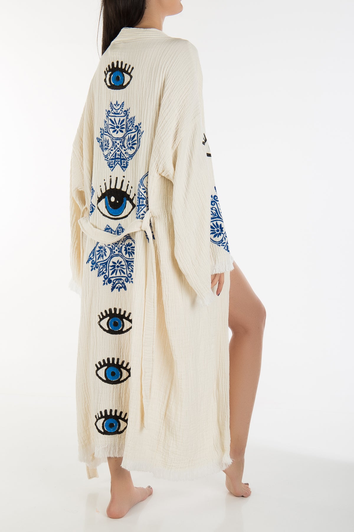 Aria - Natural Evil Eye Handmade Kimono