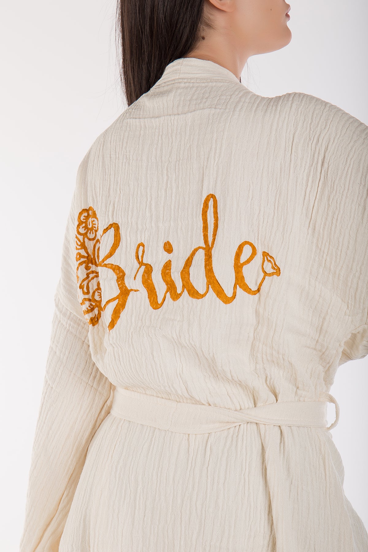 Thalassa - Mustard Bride Handmade Short Kimono