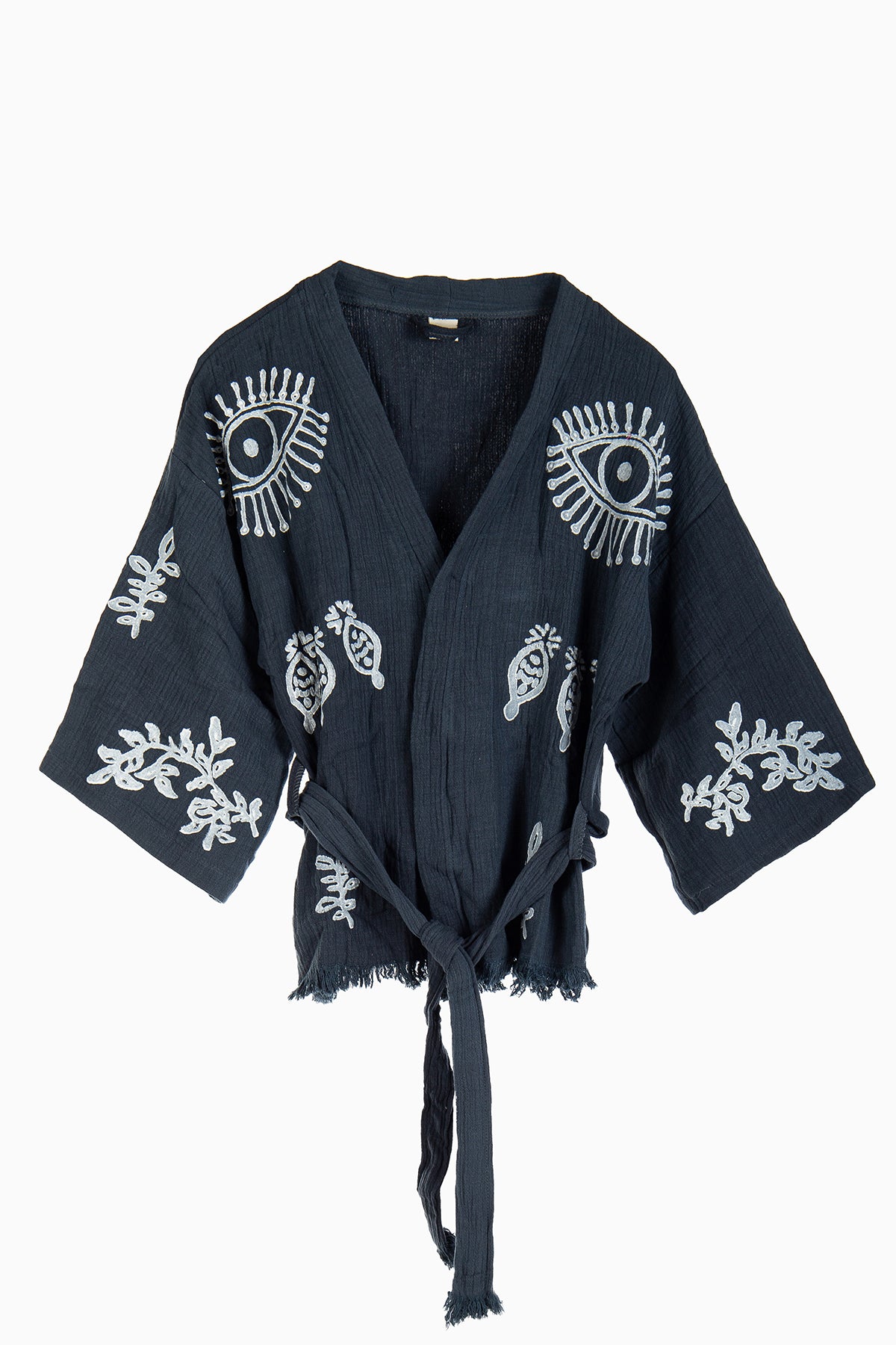 Sereia - Washed Black Handmade Little Kimono