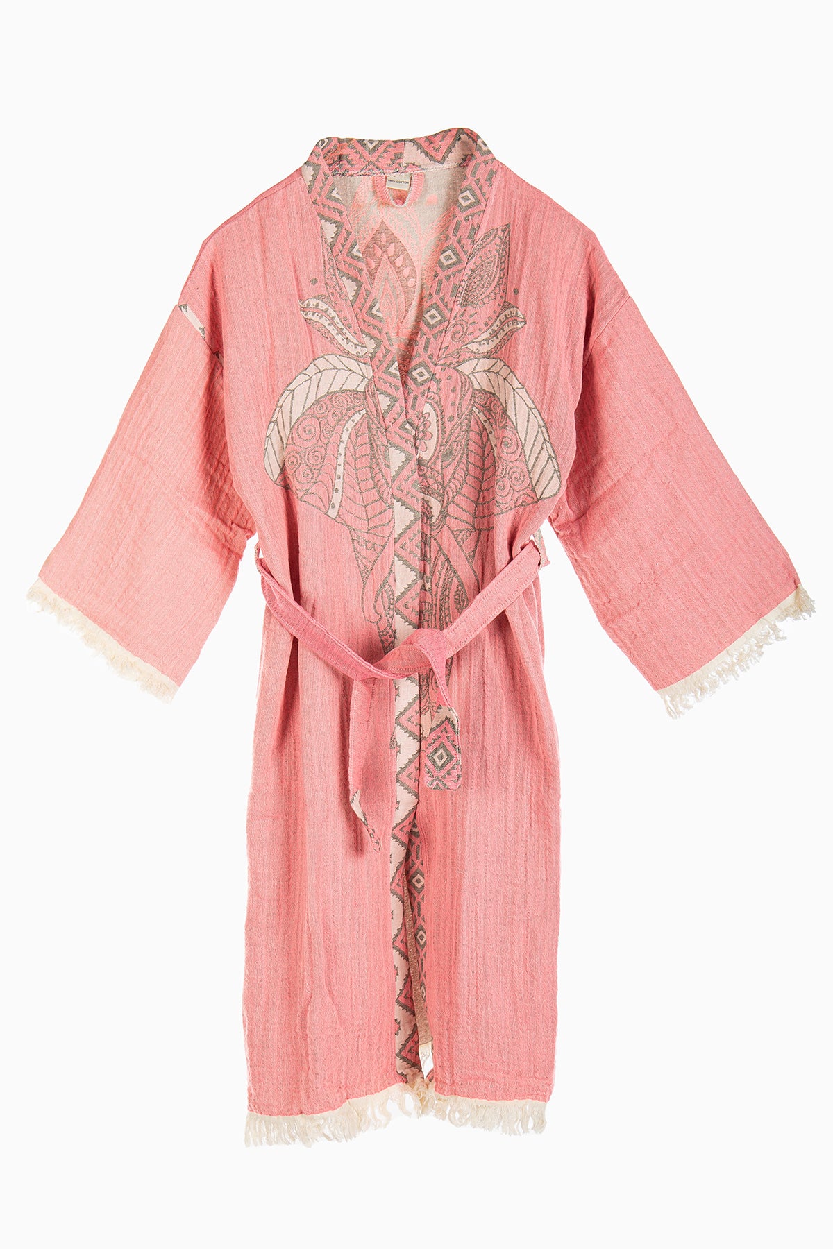 Aria - Pink Elephant Handmade Kimono