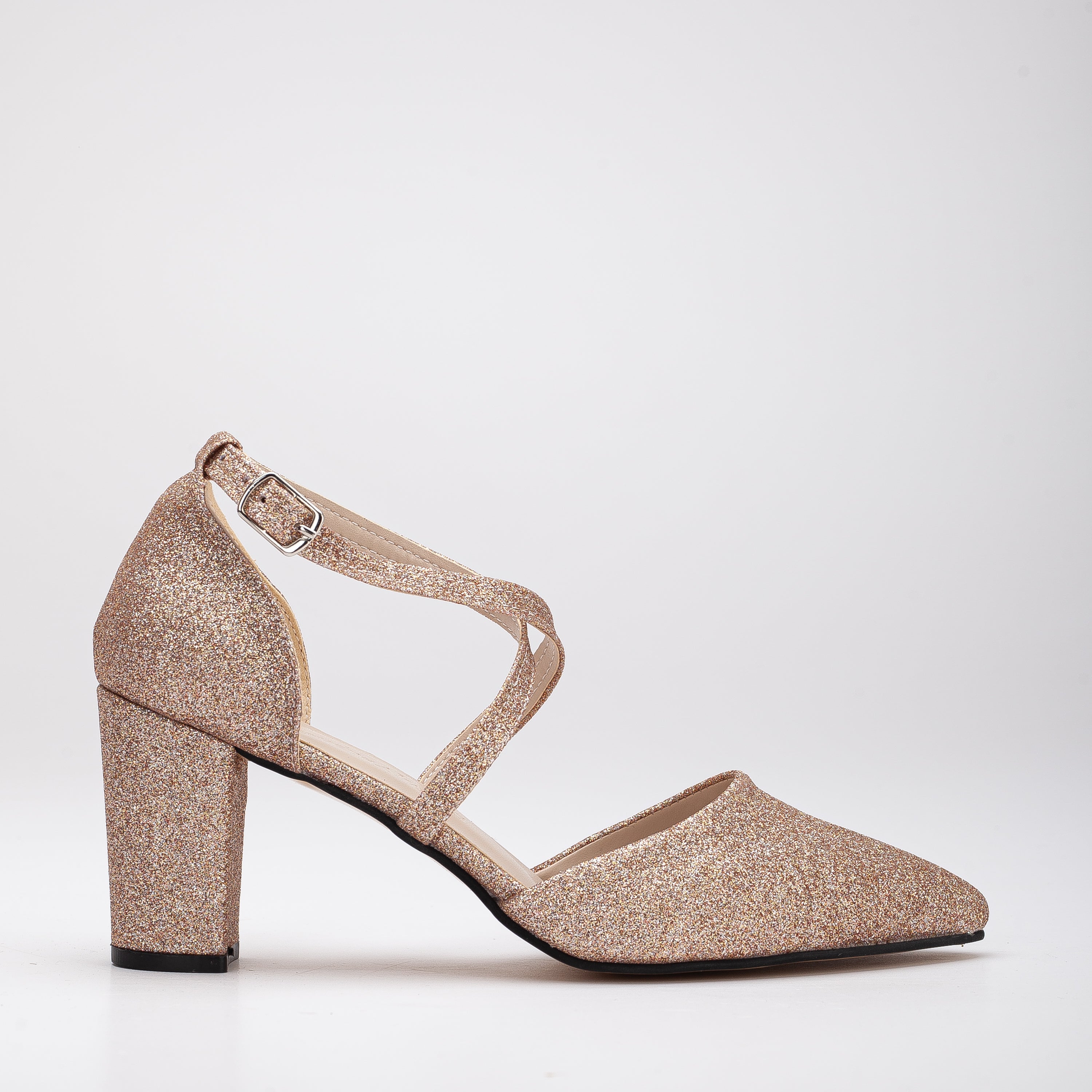 Rose gold glitter shoes womens online