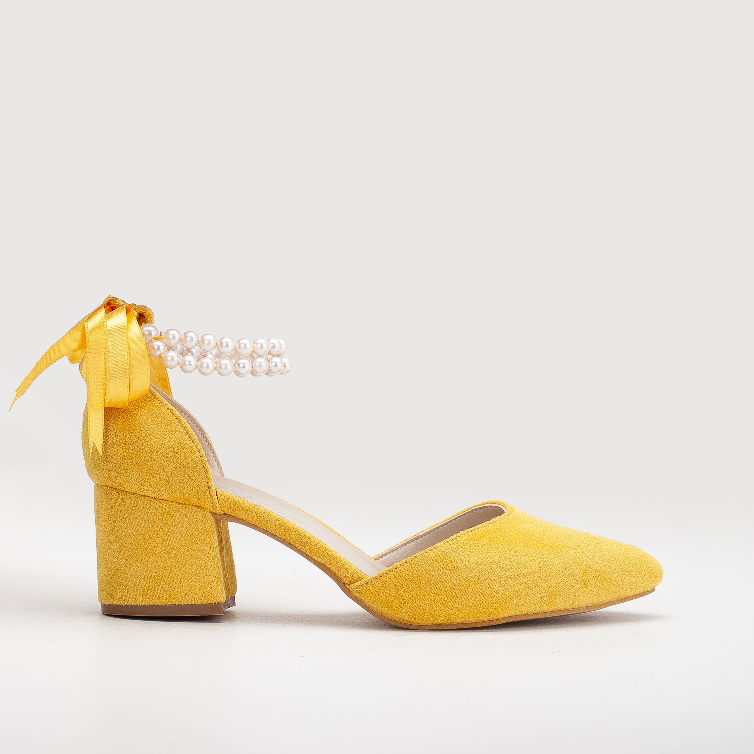 Mustard shoes heels best sale