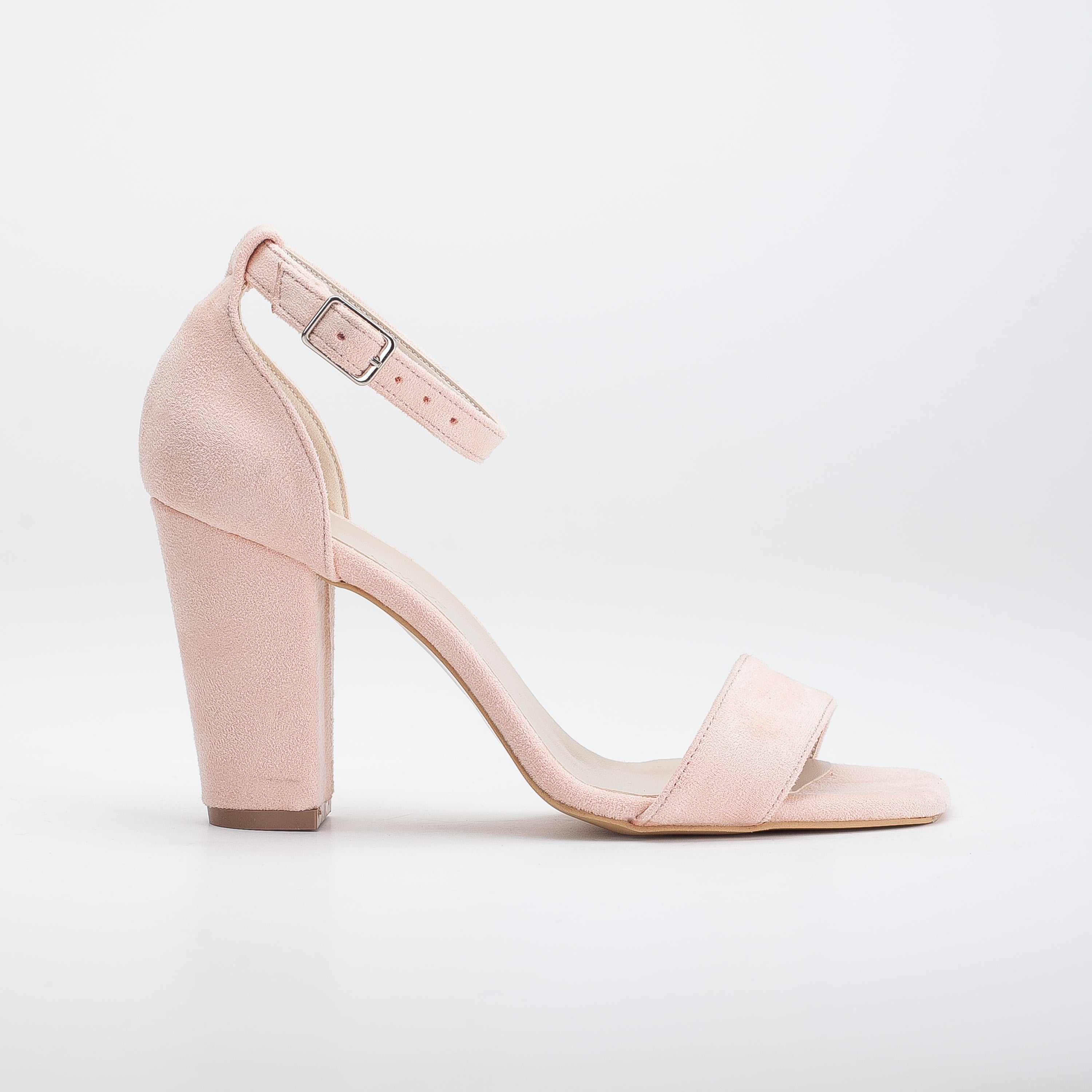 Melissa - Coral Suede Sandals with Pearls