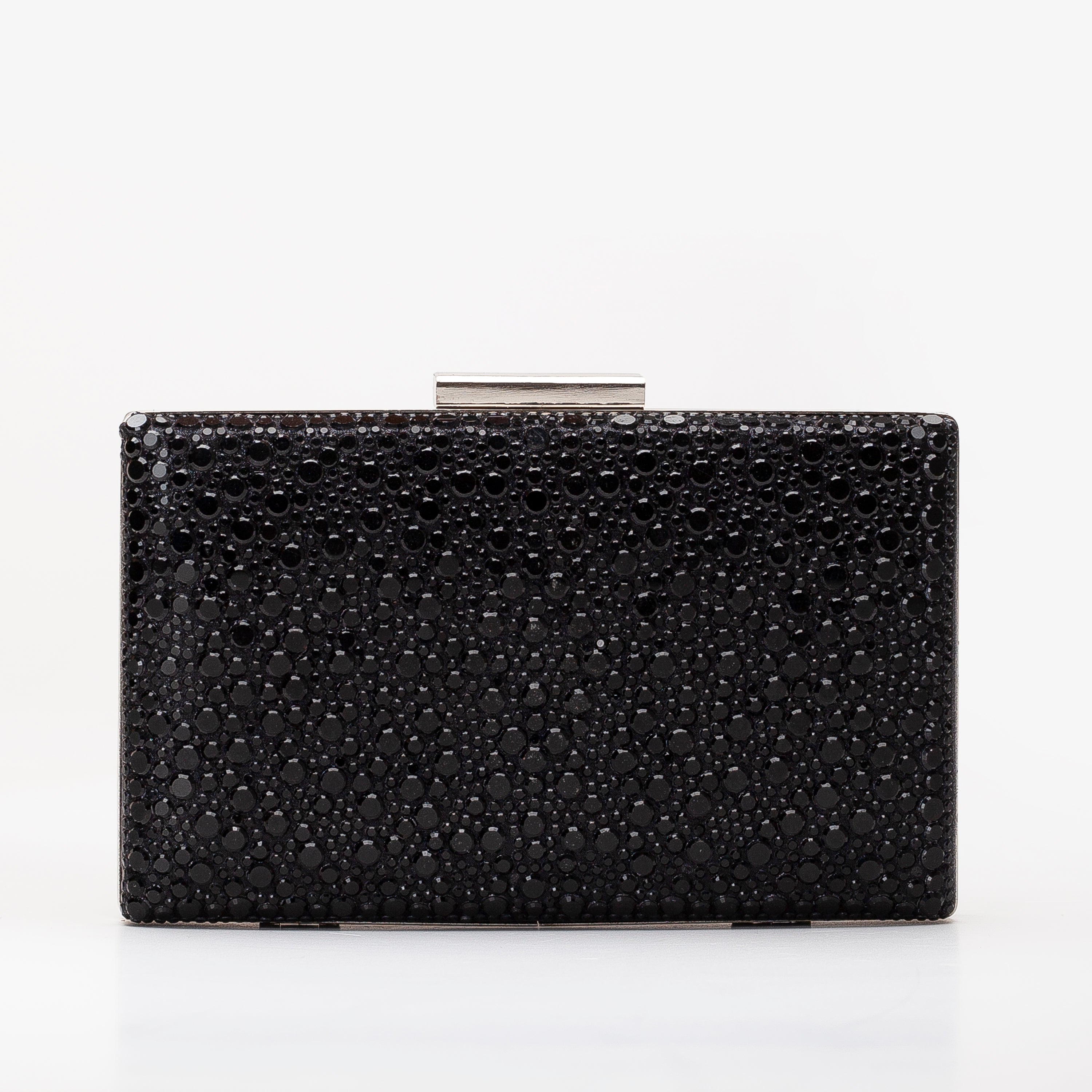 Clara - Black Sequin Glitter Clutch