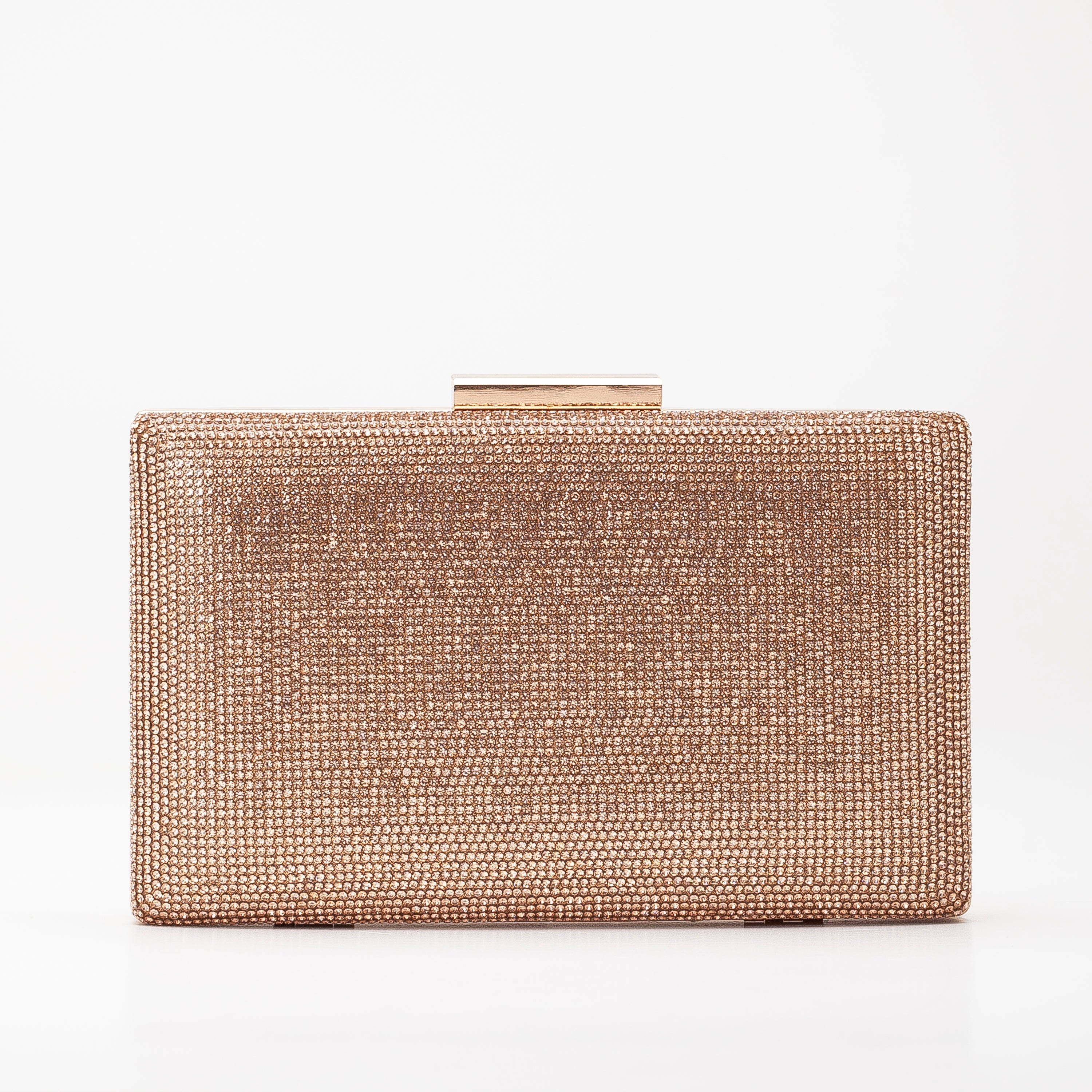 Clara - Rose Gold Sparkling Clutch