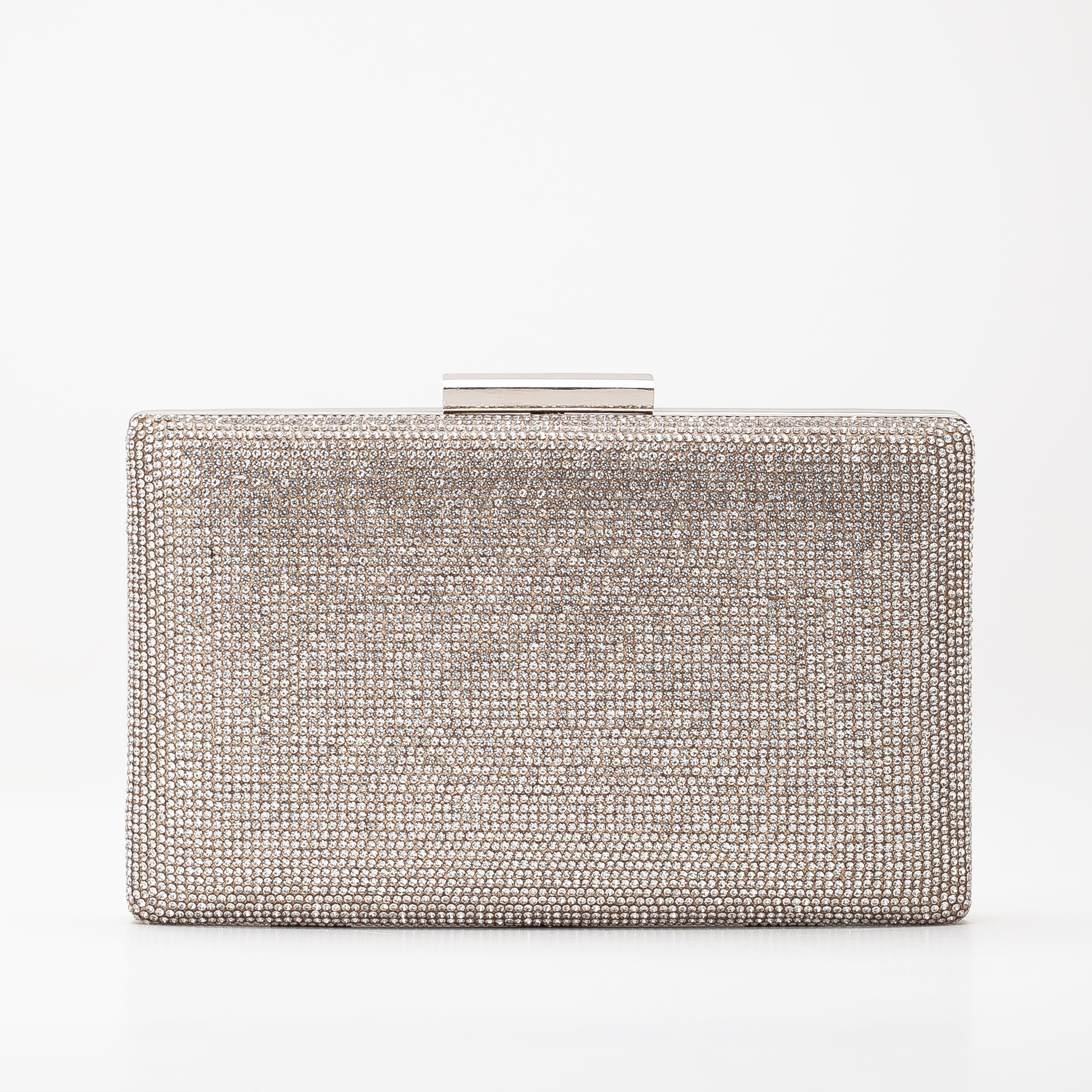 Clara Grey Glitter Clutch