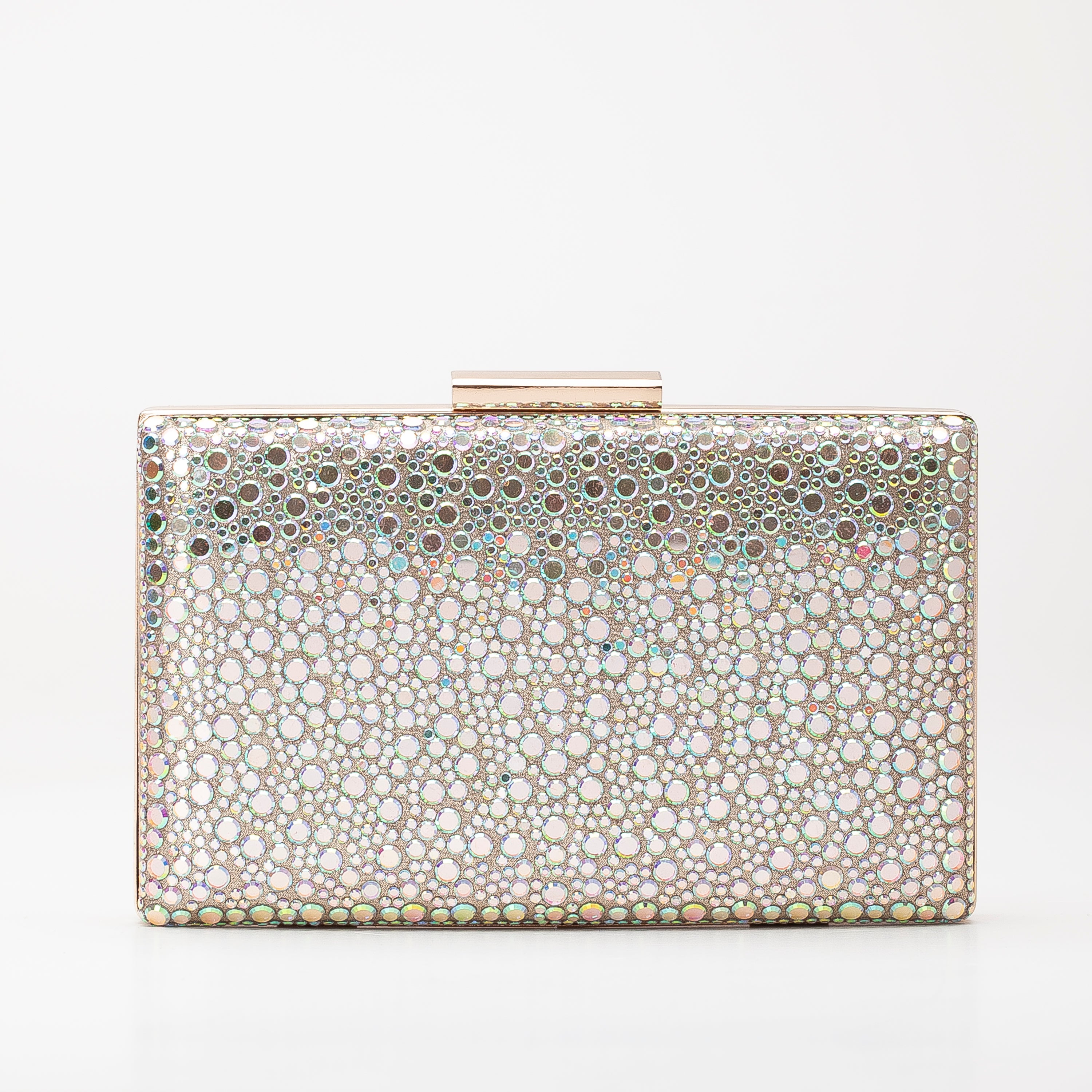 Clara - Sparkling Silver/White Sequin Glitter Clutch