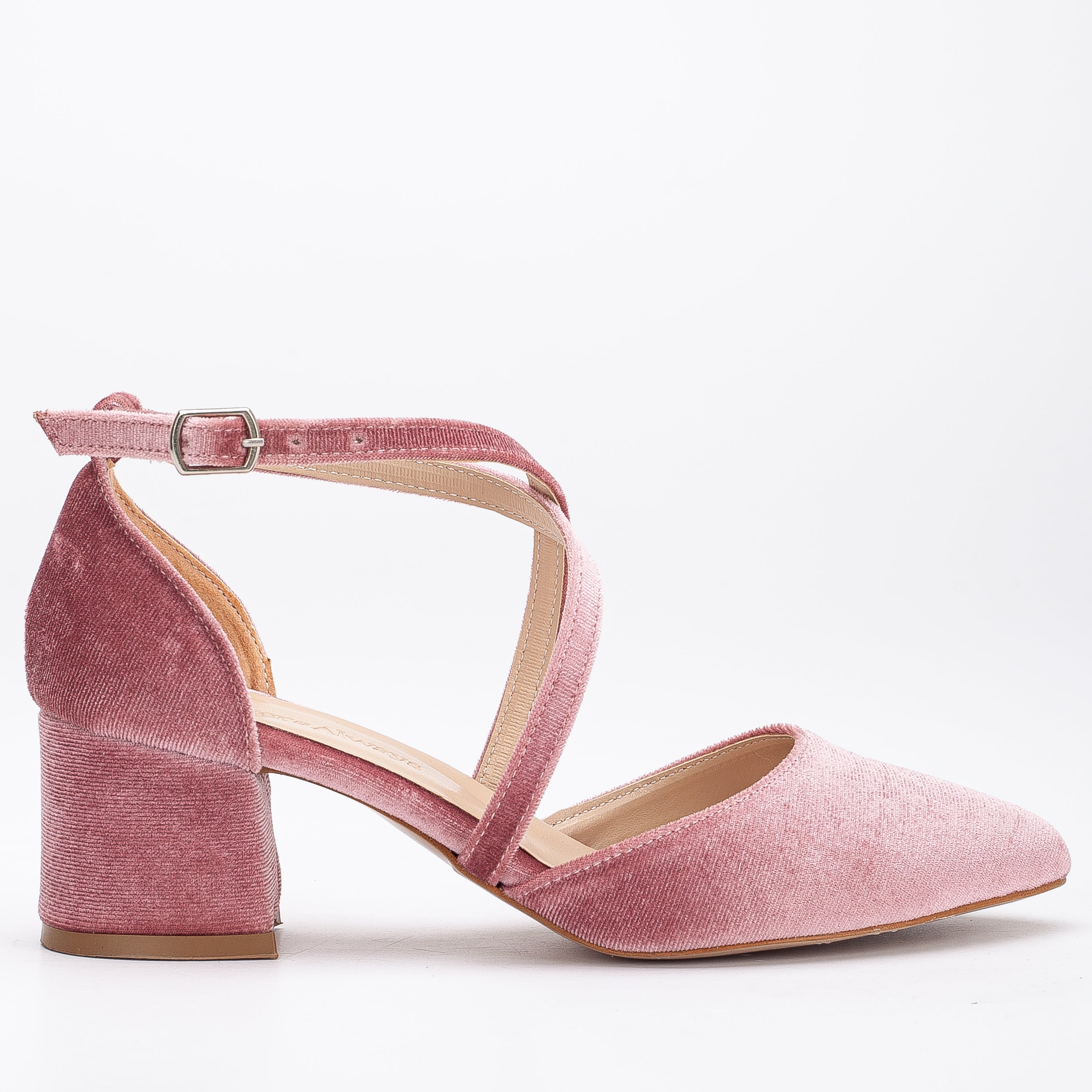 Buy Fashionable Women's Pink Velvet Heels (Fashionable_51_5) - 5 UK at  Amazon.in