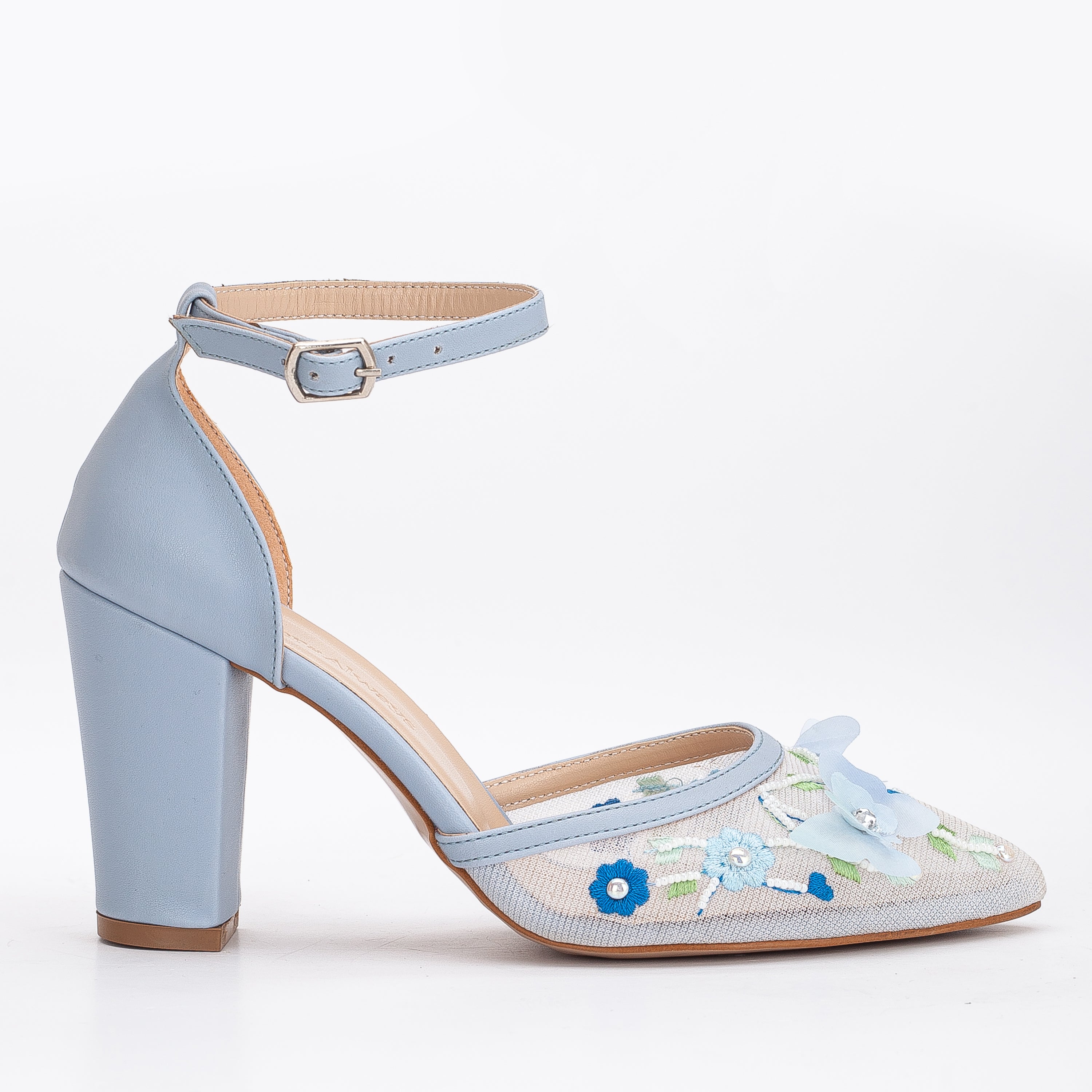 Baby blue discount shoes for wedding