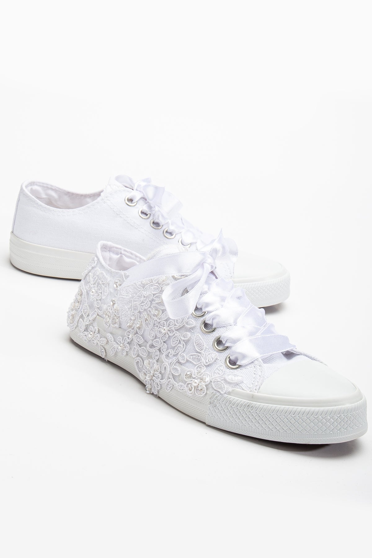 Shelby - White Low Wedding Sneakers