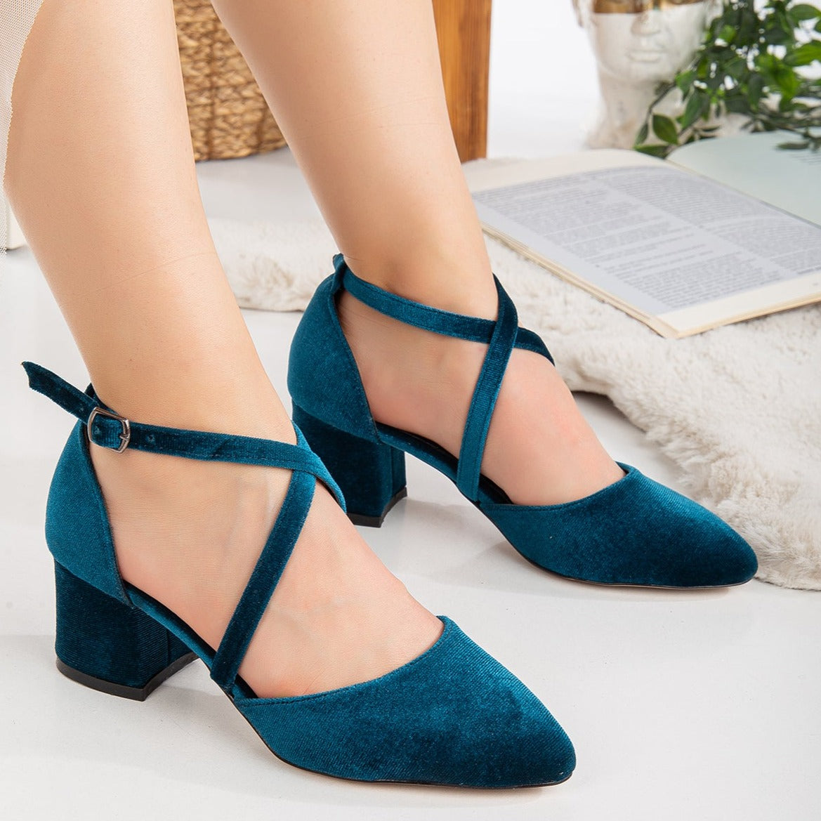 Teal blue pumps on sale