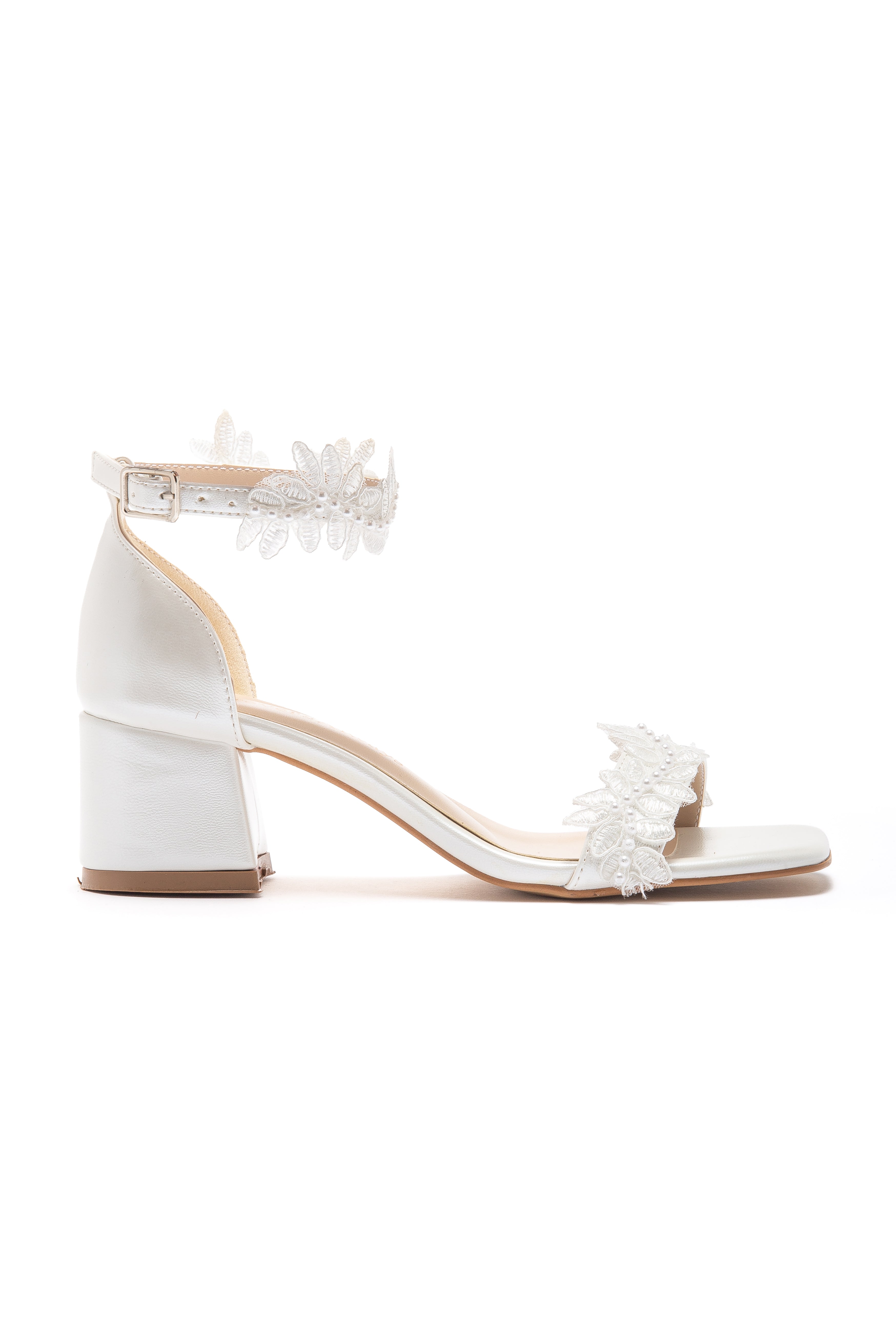 Elodie Bridal Block Heel Sandals
