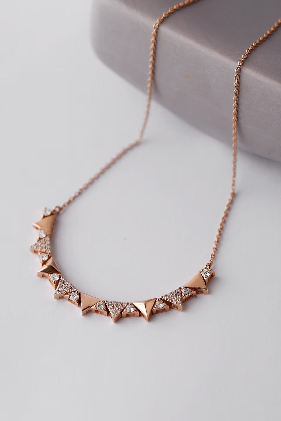 Velmira 14K Gold Round Cut Diamond Necklace – 0.60 Ct Natural Diamond