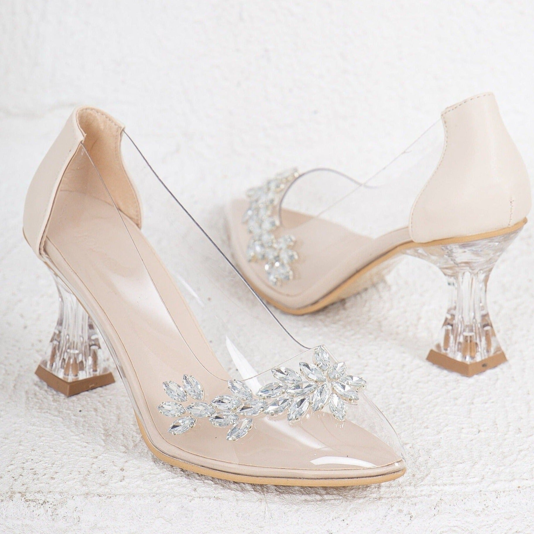 Transparent Wedding Shoes, Transparent Bridal Shoes, Transparent Heels, Transparent Block Heels, Cinderella Shoes, Bridal Shoes, Bride Heels