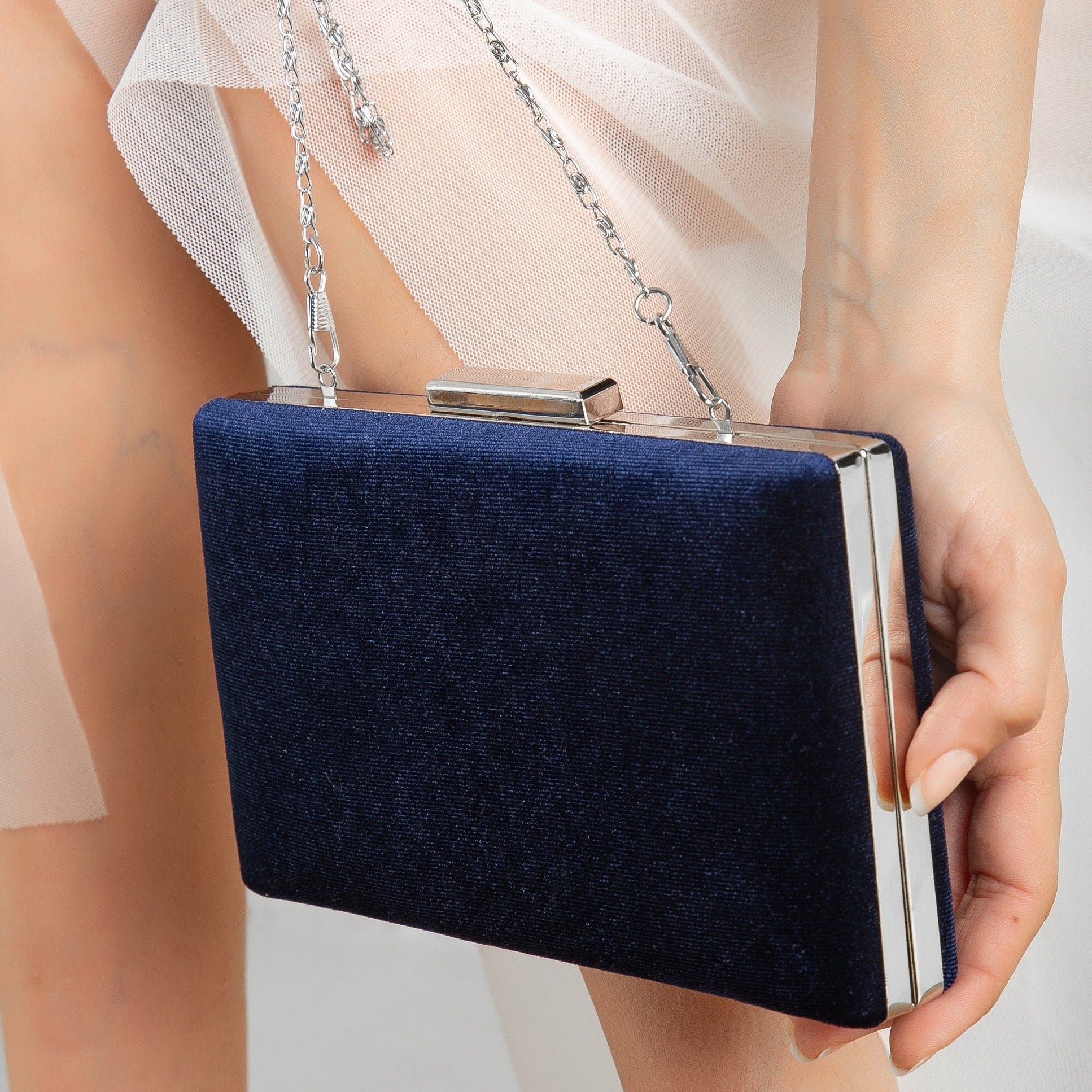 Blue wedding clutch online